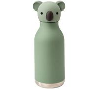 Asobu Gourde isotherme Bestie - acier inoxydable, tête d'animal amovible, 460 ml - vert/marron TU