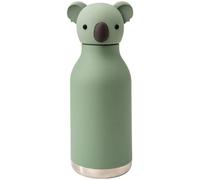 Asobu Gourde isotherme Bestie - acier inoxydable, tête d'animal amovible, 460 ml - vert/marron TU