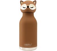 Gourde isotherme bestie marron, écru, noir TU