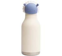 Asobu Gourde isotherme Bestie – acier inoxydable, anti-fuite, sans BPA, avec paille – Blanc/Bleu TU