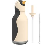 Asobu Bouteille isotherme PINGOUIN 460 ml Gris / Blanc gris