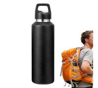 Gourde Isotherme,Capacité 60cl avec Bouchon à Ouverture Facile et Portable - Bouteilles D'Eau Isothermes Sous Vide Étanches,pour Randonnée Sport Bureau et Maison Boissons Chaudes et Froides