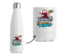 Gourde Isotherme Employee de Restauration C'est juste la Meilleure Métier | Bouteille Inox Double Paroi 500 ml Froid 24 h Chaud 12 h | Sport Bureau Randonnée Vélo | Cadeau Homme Femme Anniversaire