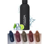 Gourde Isotherme En Acier Inoxydable 500 Ml, Dopper Thermos Bouteille Thermos Sport Étanche 24 Heures Au Froid, Noire