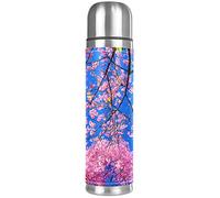 Gourde isotherme en acier inoxydable avec fleurs de cerisier rose - 500 ml