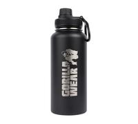 Gourde isotherme en acier inoxydable Gorilla Wear Noir TU