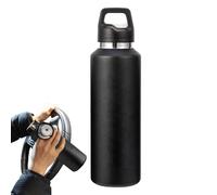 Gourde Isotherme en Métal | 600ml Acier Inoxydable Bouchon à Ouverture Facile,Bouteille Sport Et Tasse À Café Voyage - Pour Extérieur Voyage Camping Randonnée Pêche Sports Maison Salle De Sport Bureau