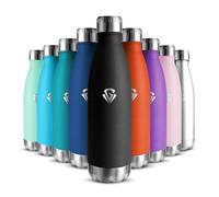 Gourde Isotherme Enfant 500ML, Acier Inoxydable 18/8, Bouteille Isotherme, Sans BPA, Gourde Enfant, Réutilisable, Water Bottle, Étanche Double Isolation, Bouteille Inox pour Camping, École, Gym