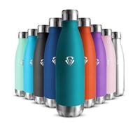 Gourde Isotherme Enfant 500ML, Acier Inoxydable 18/8, Bouteille Isotherme, Sans BPA, Gourde Enfant, Réutilisable, Water Bottle, Étanche Double Isolation, Bouteille Inox pour Camping, École, Gym