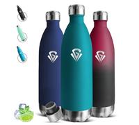 Gourde Isotherme, Gourde 1l, Bouteilles Inox, 24h Froid & 12h Chaud, Bouteille Sport, Double Isolation, Double Vide, Facile à Transporter, Bouteille d'eau pour Bureau, Camping, Yoga