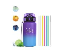 Gourde Isotherme - Gourde 500 ml - Bouteille Isotherme - Facile à Nettoyer - Bouteille Inox Anti Fuite - Double Isolation - Bouteilles Isothermes, Bouteille d'eau pour Randonnée, Camping, École