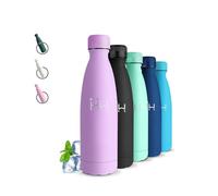 Gourde Isotherme, Gourde 500ml, Anti Fuite, Gourde Inox, 24h Froid & 12h Chaud, Gourde sans Bpa, Gourde Metal, Acier Inoxydable 18/8, Bouteille Isotherme pour l'École, Bureau, Voyage, Camping, Yoga
