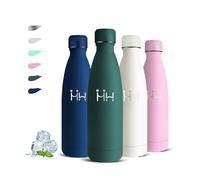 Gourde Isotherme, Gourde 500ml, Bouteille Inox, 24h Froid & 12h Chaud, Acier Inoxydable 18/8, Bouteille Metal, Facile à Transporter, Bouteilles Isothermes pour l'École, Bureau, Voyage