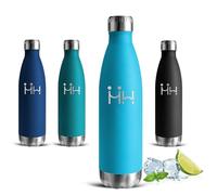 Gourde Isotherme, Gourde 500ml, Gourdes Inox, Sans BPA, Reutilisable, 24h Froid & 12h Chaud, Gourdes Enfant Anti Fuite, Thermos pour l'École, Bureau, Voyage, Camping, Sport