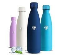 Gourde Isotherme, Gourde 750 ml, sans BPA, Bouteille Isotherme, 24h Froid & 12h Chaud, Gourdes Inox, Anti Fuite, Facile à Transporter, Bouteille d'eau pour École, Bureau, Voyage