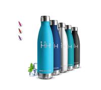 Gourde Isotherme, Gourde 750 ml, Sans BPA, Gourde Sport, 24h Froid & 12h Chaud, Gourde Inox, Anti Fuite, Bouteille Isotherme, Facile à Transporter, Gourde Metal, pour Camping, École, Running, Yoga