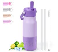 Gourde Isotherme, Gourde Inox-900ml, sans BPA, Anti Fuite, avec Paille | Bouteille Isotherme, Double Paroi, 18/8 Acier Inoxydable, Gourde Sport, Gourdes Inox pour Fitness, Gym, Yoga