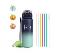 Gourde Isotherme - Gourde Isotherme 750 ml - Thermos Avec Paille - Double Isolation - Gourdes Inox - Facile à Nettoyer - Bouteille Thermos, Bouteille d'eau pour École, Randonnée, Sport, Camping, Sport
