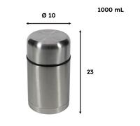 Gourde Isotherme Ilsa Acier Inoxydable 18/10 Couvercle Thermos Étui