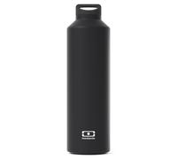 MONBENTO - Bouteille Isotherme MB Steel Onyx 500ml - Gourde Inox Isotherme Garde au Chaud/Froid Jusqu'à 12h - Sans Bpa - Idéale Eau, Infusions, Thé, Café - Noir