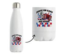 Gourde Isotherme Juste un gars qui adore la chanson française | Bouteille Inox Double Paroi 500 ml Froid 24 h Chaud 12 h | Sport Bureau Randonnée Vélo | Cadeau Chanteur Homme Femme Anniversaire