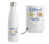Gourde Isotherme Le bullet journal, toujours une bonne idée | Bouteille Inox Double Paroi 500 ml Froid 24 h Chaud 12 h | Sport Bureau Randonnée Vélo