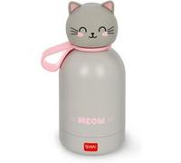 Legami - Bouteille d'eau pour enfants Hot&Cold BFF, Kitty, double couche en acier inoxydable 18/8 avec fermeture hermétique, garde le chaud pendant 12 h et le froid pendant 24 h, capacité 310 ml