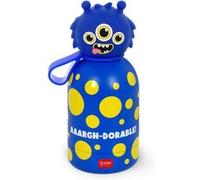 Legami - Bouteille d'eau pour enfants Hot&Cold BFF, Monster, double couche en acier inoxydable 18/8 avec fermeture hermétique, garde le chaud pendant 12 h et le froid pendant 24 h, capacité 310 ml