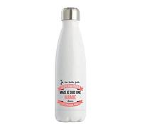Gourde Isotherme Mamie Superwoman | Bouteille Thermos 50 cl en acier inoxydable réutilisable écologique pour cadeau famille original et drôle