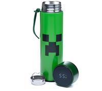 Gourde Isotherme Minecraft 450 ml En Acier Inoxydable, Verte, Bouteille