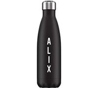 Gourde isotherme personnalisable Mabouteille® couleur Noire - Bouteille isotherme 750 ml double paroi avec gravure laser pour prénom, surnom, date, logo… [ Gourde personnalisable prenom ]