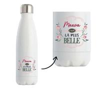 Gourde isotherme - PLANETEE - Maeva - Inox double paroi - Chaud 12h / Froid 24h - Sans BPA, étanche réutilisable