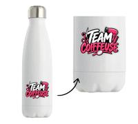 Gourde Isotherme Team coiffeuse | Bouteille Inox Double Paroi 500 ml Froid 24 h Chaud 12 h | Sport Bureau Randonnée Vélo | Idée Cadeau Noël Départ