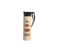 Gourde isotherme united by blue 650 ml sable papillons