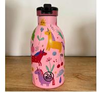 Gourde KIDS - 24Bottles - Magic Friends - Rose - 330 ml - Lot de 24
