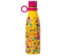 Legami - Bouteille thermos Hot&Cold, 500 ml, fermeture hermétique, 12 heures pour les boissons chaudes, 24 heures pour les boissons froides, poignée amovible en silicone, en acier inoxydable, sans BPA