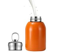 Gourde métallique - Mini gobelet portable sous vide | Bouteille isotherme acier inoxydable | Paroi double pour boissons chaudes ou glacées, petit récipient enfant - garçons, filles, voyages, é
