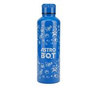 Paladone Gourde de voyage Astro Bot en acier inoxydable réutilisable avec couvercle à vis 500 ml