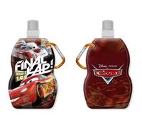 Gourde pliable CARS Disney 400-500ml congelable, Lavable, réutilisable,attachable * NEUF *