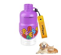 Gourde Portable Chien Chat, 500 ML Distributeur d'eau avec Mousqueton Animaux, Bouteille avec Bol Intégré Anti-débordement, pour Promenade Randonnée Camping, Excursion
