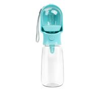 Gourde portable pour animaux domestiques, conteneur de nourriture 27,5 x 8 x 8 cm, mangeoire intégrée pour animaux, voyage, randonnée, promenade, voyage, extérieur, hydratation