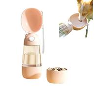 Gourde portable pour chien - 400 ml - Avec récipient à nourriture de 182 ml - Anti-fuite - Idéale pour les promenades et les voyages avec le chien (couleur 3)