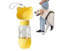 Gourde portable pour chiens - Bol pour eau et nourriture de voyage - Conteneur anti-goutte avec design dessin animé pour maison en plein air, parc de randonnée, camping, cheminée, aventure