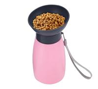 Gourde Portative pour Chien | Bouteille d'eau pour Animaux de 600ml | Distributeur Anti-Fuites pour Promenade Voyage Parc Plage Voiture