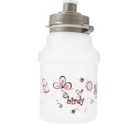Gourde + porte-Gourde clair bouchon à clipser Polisport Birdy Blanc
