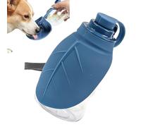 Gourde pour Chien - 7 X 7 X 14,5 Cm, 500 ML, Bouteille Portable en Silicone avec Bol | Fontaine À Eau Anti-Fuite pour Animaux De Compagnie pour Les Déplacements | Bouteille De Voyage pour Chiens avec