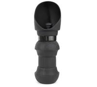 Gourde pour Chien Chien Pliable 550ml Léger Alimentaire Distributeur d'eau pour Animaux Antifuite sans BPA pour Randonnée Voyage Parc Promenade(Black)