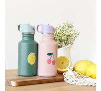 Gourde pour enfant inox happy fruits cerise (500 ml)