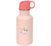 LÄSSIG Gourde enfant Sunny Explorer – inox 500 ml – sans BPA, étanche, bouchon sport – rose/pink