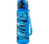 Gourde pour enfants Bouteille d'eau anti-fuite 500ml, école et sport Bouteille pour garçons, filles BPA Free (baleines)